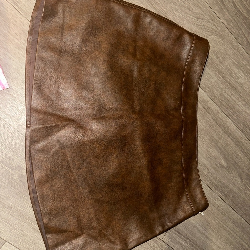 Fashion Nova Tan Mini Skirt